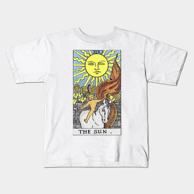 The Sun Tarot Kids T-Shirt by Phantastique